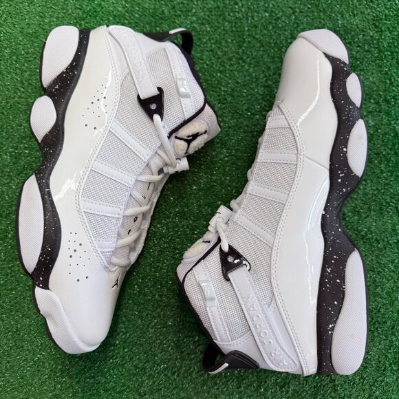 Nike Jordan 6 Rings Mid Mens Basketball Shoes White 322992-111 VNDS Sz 9.5
